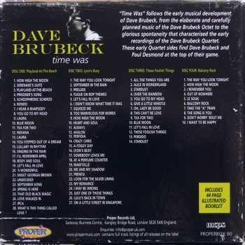 4CD/Box Set Dave Brubeck: Time Was