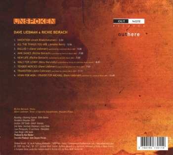 CD David Liebman / Richard Beirach: Unspoken