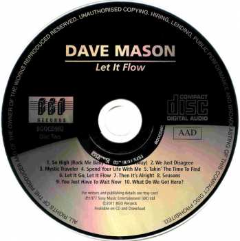 2CD Dave Mason: Certified Live / Let It Flow