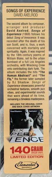 LP David Axelrod: Songs Of Experience LTD