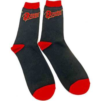Merch David Bowie: Knöchelsocken Flash Logo David Bowie