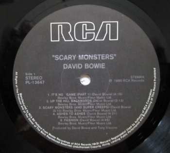 LP David Bowie: Scary Monsters