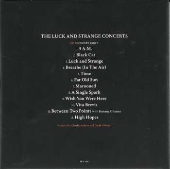 2CD/2Blu-ray David Gilmour: The Luck And Strange Concerts