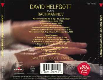 CD Sergei Vasilyevich Rachmaninoff: David Helfgott Plays Rachmaninov - Piano Concerto No. 3, Four Preludes, Sonata No. 2