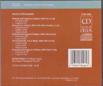 CD David Higgs: Bach At Bryn Mawr