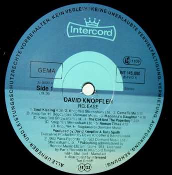 LP David Knopfler: Release