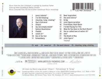 CD David Lang: Music From The Film (Untitled)