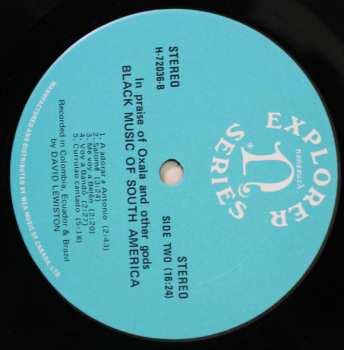 LP David Lewiston: In Praise Of Oxalá And Other Gods / Black Music Of South America