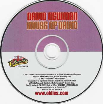 CD David "Fathead" Newman: House Of David