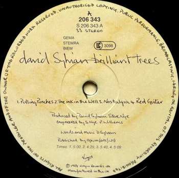 LP David Sylvian: Brilliant Trees