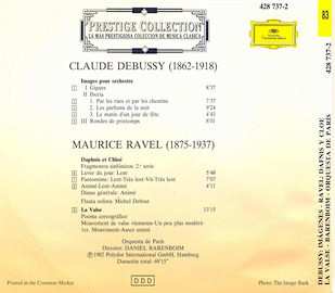 CD Claude Debussy: Imágenes Para Orquesta (Iberia...) / Dafnis Y Cloe · La Valse