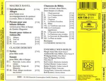 CD Claude Debussy: Debussy: Sonate Pour Flȗte, Alto Et Harpe - Syrinx / Ravel: Sonate Pour Violon Et Violoncelle - Introduction Et Allegro - Pavane