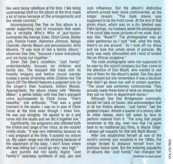 CD Dee Dee Bridgewater: Just Family / Bad For Me