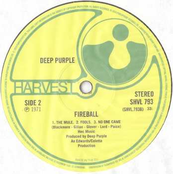 LP Deep Purple: Fireball LTD