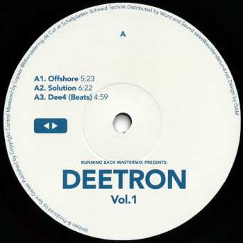 2LP Deetron: Running Back Mastermix: Deetron Vol. 1