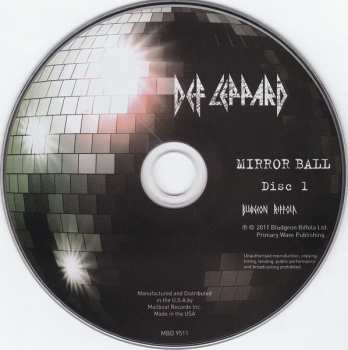 2CD/DVD Def Leppard: Mirror Ball - Live & More