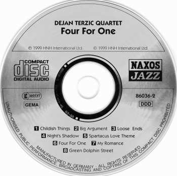 CD Dejan Terzic Quartet: Four For One