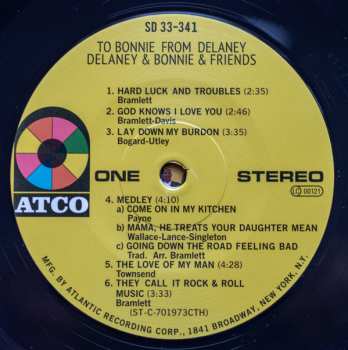 LP Delaney & Bonnie & Friends: To Bonnie From Delaney