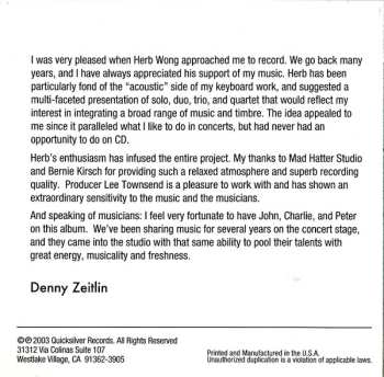 CD Denny Zeitlin: Tidal Wave