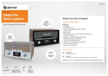 Tontechnik Denver MDA-525DW Černá