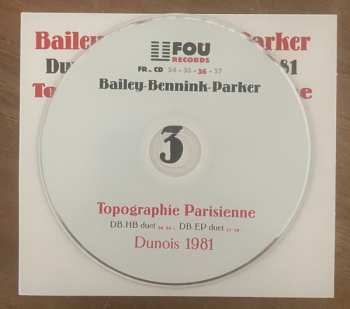 4CD/Box Set Evan Parker: Topographie Parisienne (Dunois, April 2nd, 3d & 4th, 1981)
