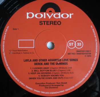 2LP Derek & The Dominos: Layla And Other Assorted Love Songs