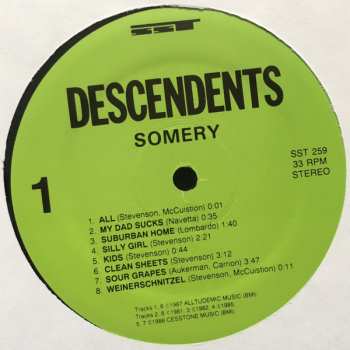 2LP Descendents: Somery