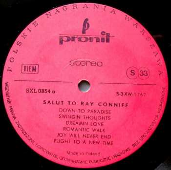 LP Dick Smede Orchestra: Salut To Ray Conniff