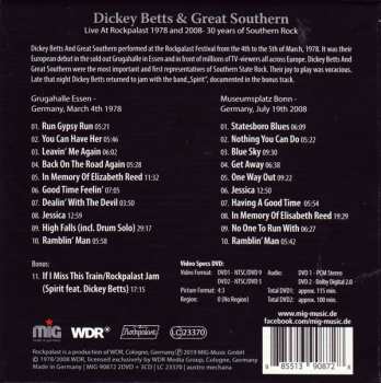 4CD/DVD Dickey Betts & Great Southern: Live At Rockpalast 1978 And 2008