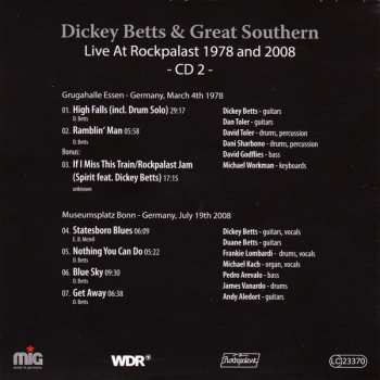 4CD/DVD Dickey Betts & Great Southern: Live At Rockpalast 1978 And 2008