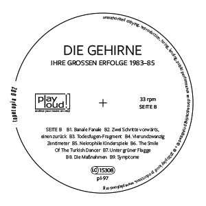 LP Die Gehirne: Tapetopia 002 (Ihre Großen Erfolge 1983-85) LTD