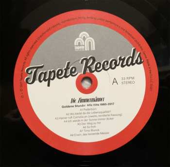 LP Die Zimmermänner: Goldene Stunde: Alle Hits 1980-2017
