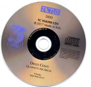 2CD Diego Conti: Quartetti Per Archi