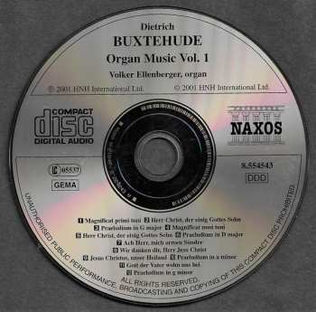 CD Dieterich Buxtehude: Dietrich Buxtehude Organ Music Vol.1