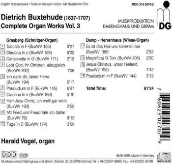 CD Dieterich Buxtehude: Orgelwerke Vol.3