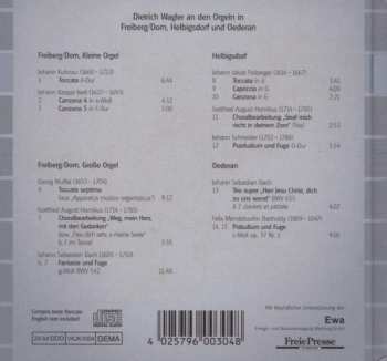 CD Dietrich Wagler: Die Orgeln Von Gottfried Silbermann Vol. 7 (Freiberg/Kleine Und Große Domorgel, Helbigsdorf, Oederan)