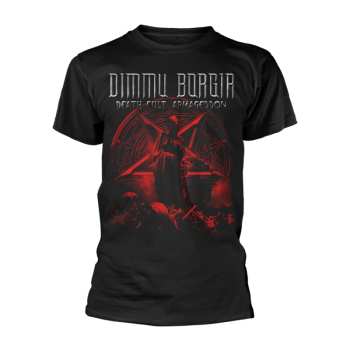 Merch Dimmu Borgir: T-Shirt Death Cult Pentagram (red)