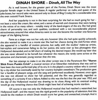 CD Dinah Shore: Dinah, All The Way