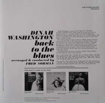 LP Dinah Washington: Back To The Blues (The Blues Ain't Nothin' But A Woman Cryin' For Her Man)
