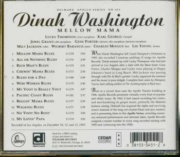CD Dinah Washington: Mellow Mama