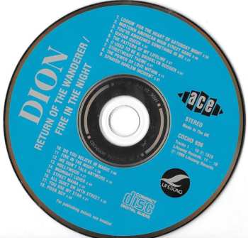 CD Dion: Return Of The Wanderer / Fire In The Night