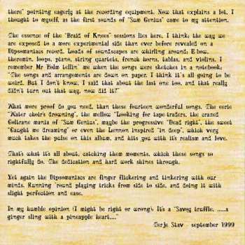 CD Dipsomaniacs: Braid Of Knees