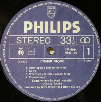 LP Dire Straits: Communiqué