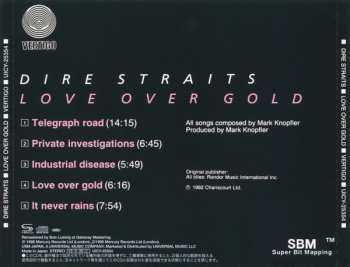 CD Dire Straits: Love Over Gold LTD