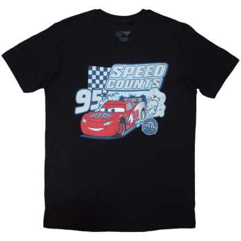 Merch Disney: Disney Unisex T-shirt: Cars Speed Counts (black) (small) S