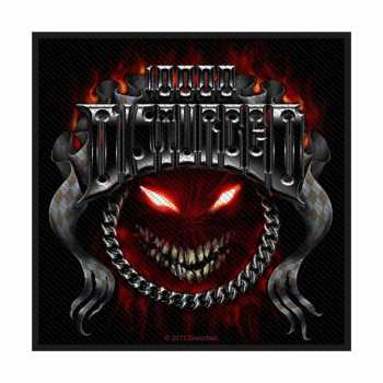 Merch Disturbed: Aufnäher Chrome Smiley