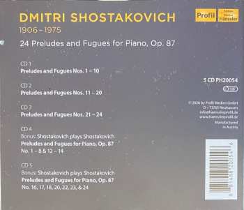 5CD/Box Set Dmitri Shostakovich: 24 Preludes And Fugues For Piano, Op. 87