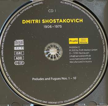 5CD/Box Set Dmitri Shostakovich: 24 Preludes And Fugues For Piano, Op. 87