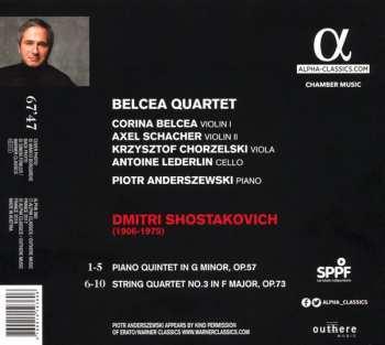 CD Dmitri Shostakovich: String Quartet No. 3 / Piano Quintet