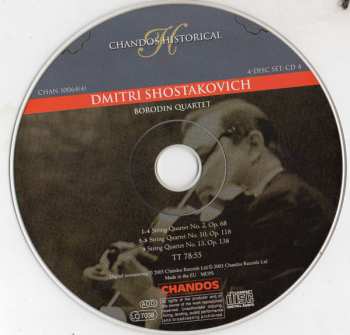 4CD Dmitri Shostakovich: String Quartets 1 - 13 